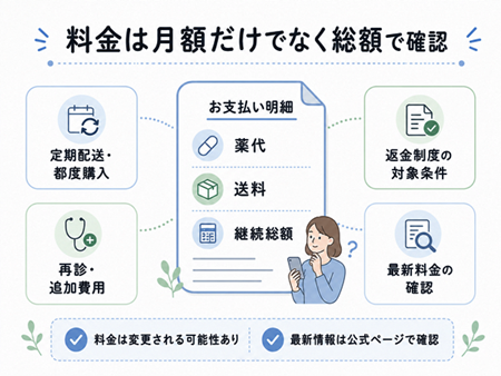 料金を見るときのポイント整理図